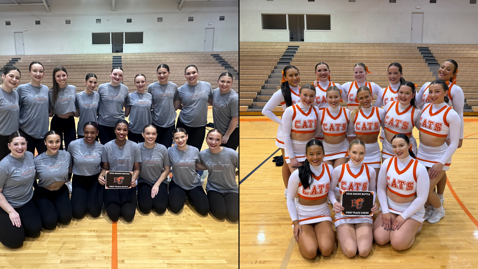 Wildcats Cheer and Dance Teams Sweep Baker Battle