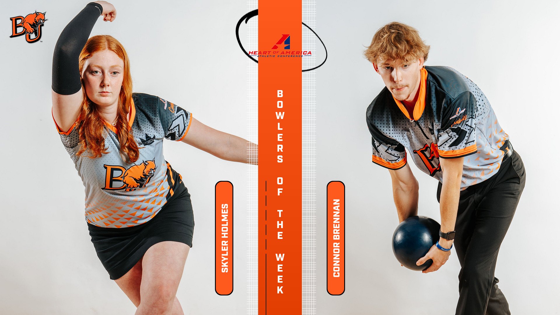 Brennan, Holmes Sweep Heart Bowler of the Week Awards