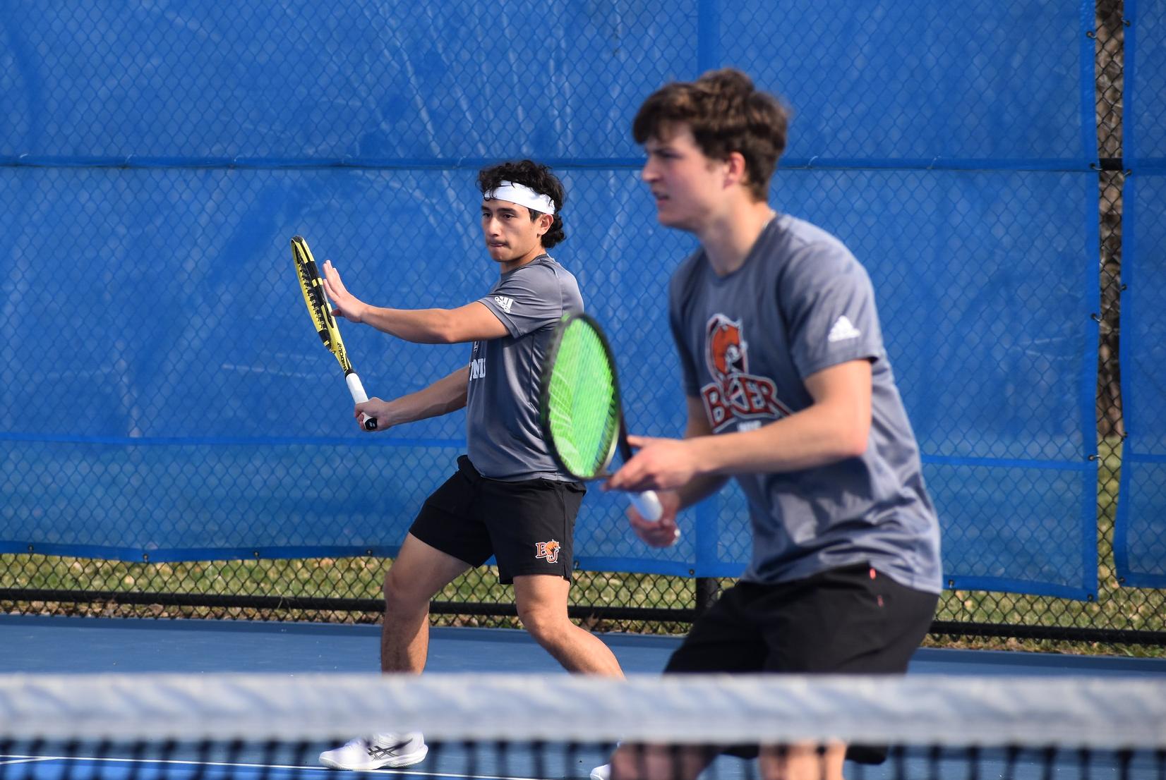 Men Earn Win over Avila, Baker Tennis Competes in Season-Opening Weekend