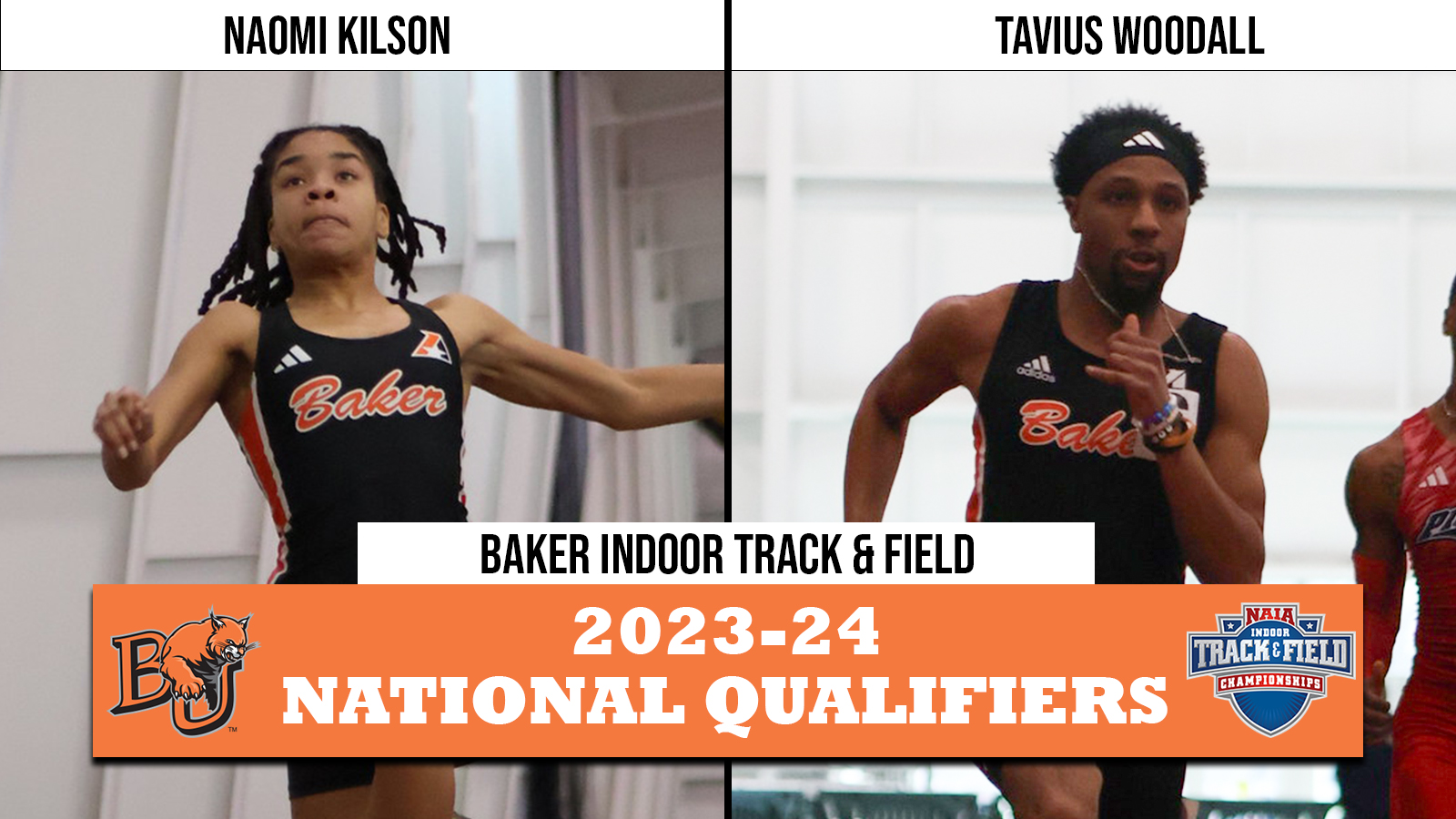 Kilson, Woodall Set for NAIA Indoor Track and Field Championships