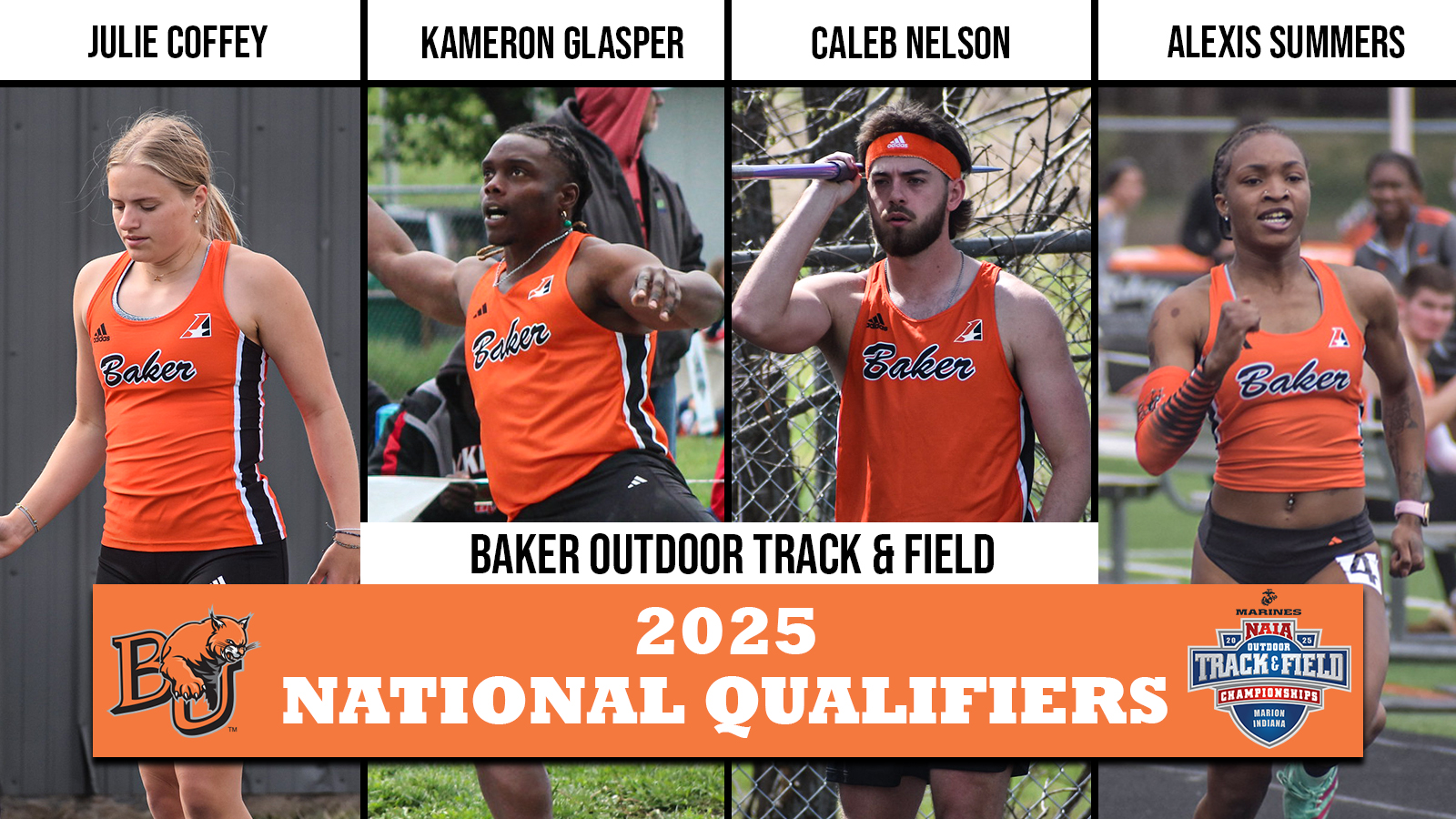 Four Wildcats Set to Compete at 2025 NAIA Outdoor Championships