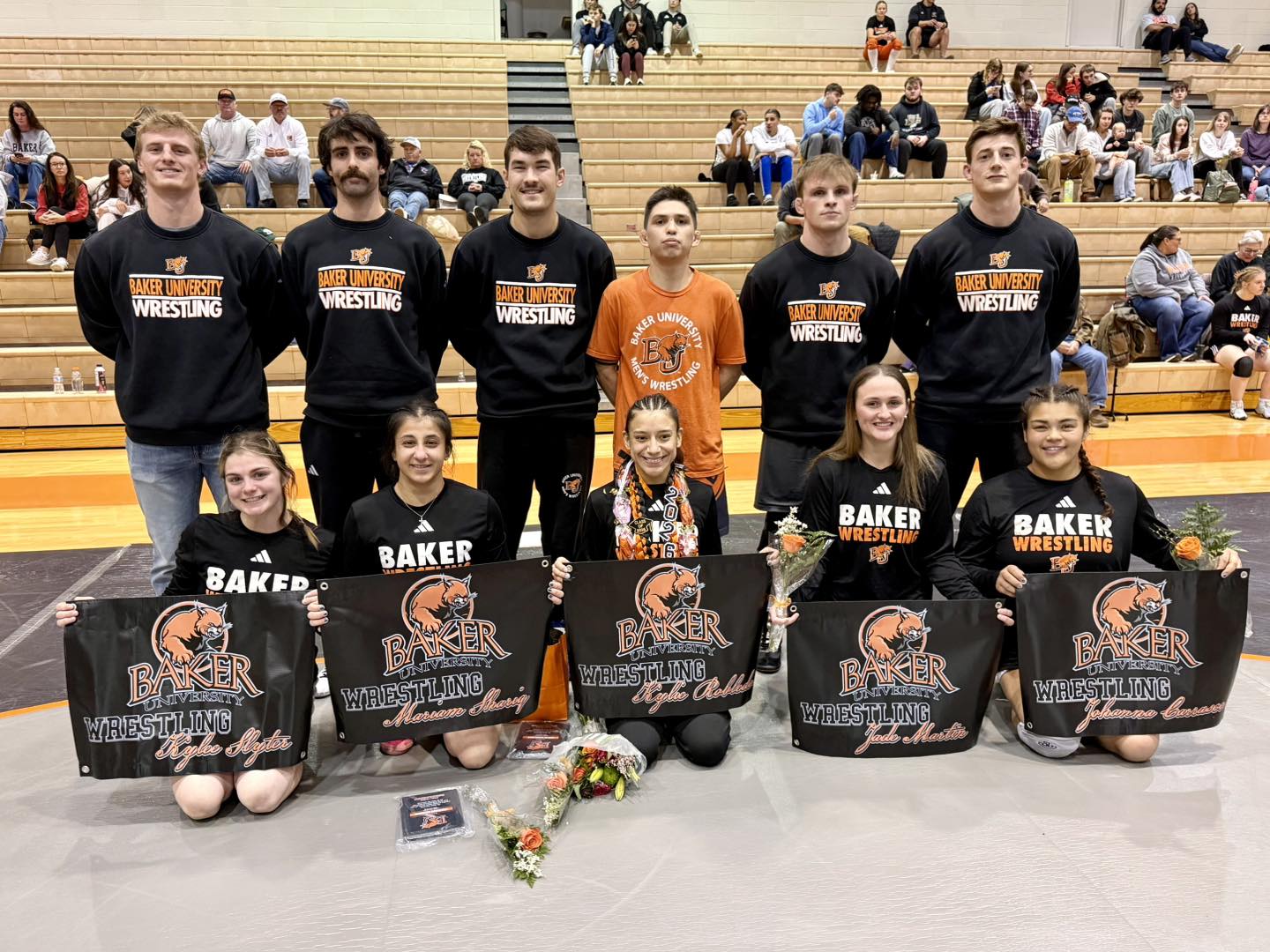 2025-26 Baker men's and women's wrestling seniors